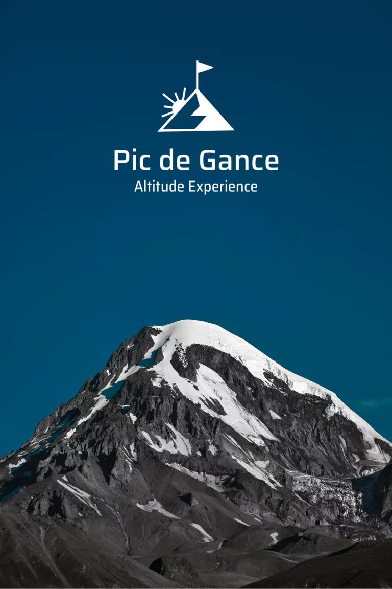 Affiche Pic de Gance avec une montagne réalisé par web designer Yevhen SHLYKOV à Bordeaux